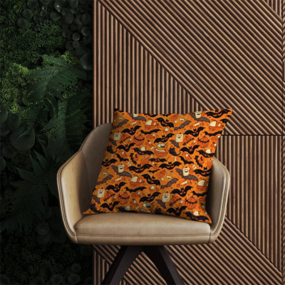 Warren Reed Designer Candy-Filled Treat Bags And Bats Outdoor Cushion 60Cm X 60Cm