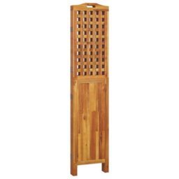 Vidaxl 4-Panel Room Divider 162X2X180 Cm Solid Wood Acacia Room Dividers - thumbnail 6