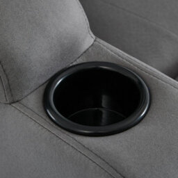More4Homes Caesar Grey Technology Fabric Electric Recliner Heat & Massage Chair - thumbnail 7