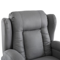 More4Homes Caesar Grey Technology Fabric Electric Recliner Heat & Massage Chair - thumbnail 6