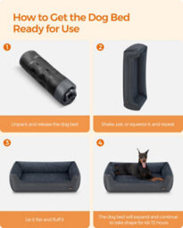 LEDREM Dog Bed, Linen-Look Pet Bed, Dog Sofa Bed With Raised Edges, Non-Slip Bottom, Removable Washable Cover, Xxl - thumbnail 9