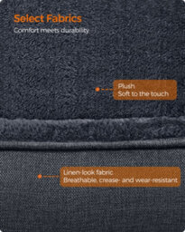 LEDREM Dog Bed, Linen-Look Pet Bed, Dog Sofa Bed With Raised Edges, Non-Slip Bottom, Removable Washable Cover, Xxl - thumbnail 6