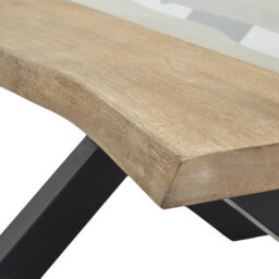 Live  Edge  Collection  Light  Acacia  River  Coffee  Table - thumbnail 5