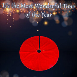 Christmas Tree Skirt Christmas Decoration X 90Cm Red - thumbnail 3