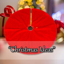 Christmas Tree Skirt Christmas Decoration X 90Cm Red - thumbnail 5