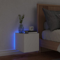 Walplus Tv Wall Cabinet With Led Lights White 30.5X35X30 Cm - thumbnail 4