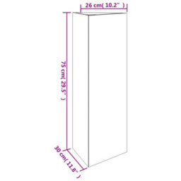 Berkfield Garden Planter 30X26X75 Cm Corten Steel - thumbnail 6