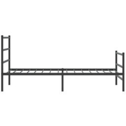 Berkfield Metal Bed Frame Without Mattress With Footboard Black 107X203Cm - thumbnail 6