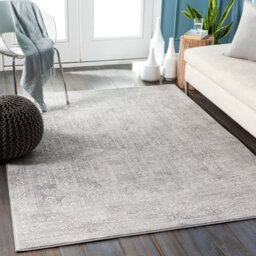 Livabliss Roma-Vintage Grey Off-White Charcoal Traditional Boho Living Dining Bedroom Rug 160 X 215 Cm Easy Care, Non Shedding - thumbnail 2