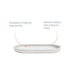 ReBorn® Reborn Recycled Soap Dish -Stone Bathroom Soap Holder - With Ridge Edges - Made In The Uk - thumbnail 3