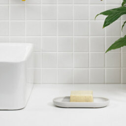 ReBorn® Reborn Recycled Soap Dish -Stone Bathroom Soap Holder - With Ridge Edges - Made In The Uk - thumbnail 7