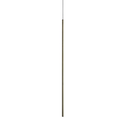 Ideal Lux Luminosa Look 100Cm Slim Pendant Ceiling Light Brass 1X Led 220Lm 3000K - image 1