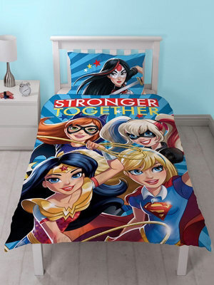 DC comics Dc Super Hero Girls Single Duvet Cover And Pillowcase Set - image 1