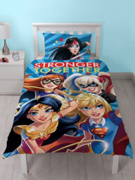 DC comics Dc Super Hero Girls Single Duvet Cover And Pillowcase Set - thumbnail 1