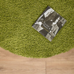 Bravich Green Thick Shaggy Circle Rug - California - 120Cm - thumbnail 4