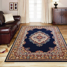 Melrose Colorama Traditional Navy Area X-Large Indoor Rug 200/290Cm