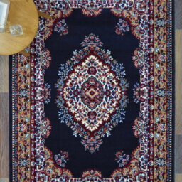 Melrose Colorama Traditional Navy Area X-Large Indoor Rug 200/290Cm - thumbnail 4