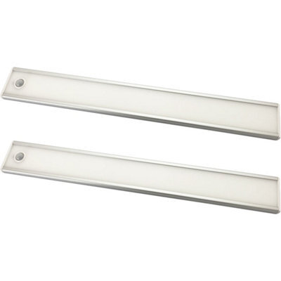 2-Pack 305mm Rechargeable Kitchen Cabinet Led Strip Light With Pir Sensor - Natural White - image 1