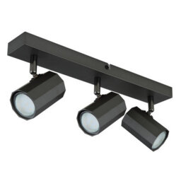 Luminosa Lighting Luminosa James Ceiling Spotlight Bar Grey Matt 3X Gu10 - thumbnail 2