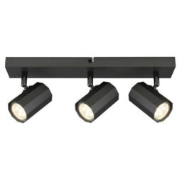 Luminosa Lighting Luminosa James Ceiling Spotlight Bar Grey Matt 3X Gu10 - thumbnail 3
