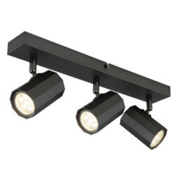 Luminosa Lighting Luminosa James Ceiling Spotlight Bar Grey Matt 3X Gu10