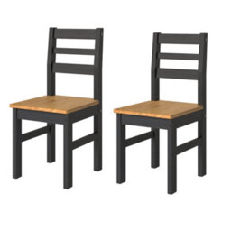 Core Products Texas Antique Waxed Pine 150Cm Rectangular Dining Table With 4 Black Pine Chairs - thumbnail 6