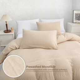 Lazzaro Premium Prewashed Microfiber Super King Duvet Cover Set Ultrasoft Reversible Bedding Sets With Secure Zipper Closure - thumbnail 4