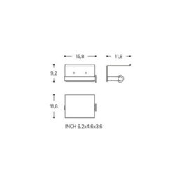 Cosmic Paper Holder With Cover Matt White Architect Sp - thumbnail 6