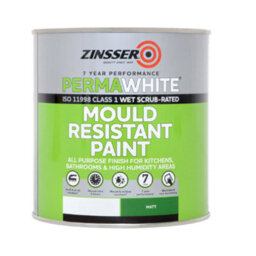 Zinsser Permawhite Interior Matt Mixed Colour Ral 9012 1L - thumbnail 1