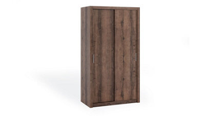 Arte Bono Sliding Door Wardrobe In Oak Monastery - Sleek Design For Modern Interiors - W1200mm X H2150mm X D620mm - image 1