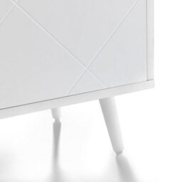 "Julian Bowen Moritz 2 Door Tv Stand, White, Up To 75"", Internal And External Shelf Storage, Height: 58 X Width: 176.5 X Depth: 39.5Cm" - thumbnail 5