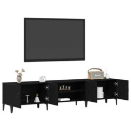 Walplus Tv Cabinet Black Oak 180 X 31.5 X 40 Cm Engineered Wood - thumbnail 3