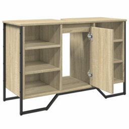 Berkfield Bathroom Sink Cabinet Sonoma Oak 91X35X60 Cm Engineered Wood - thumbnail 8