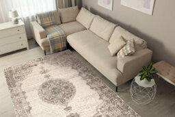 RugsX Wool Carpet Abby 486.24.la110 Osta Ornament, Frame Classic Grey Blue 80X160 Cm - thumbnail 5