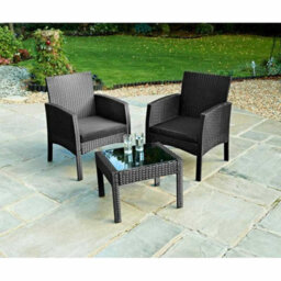 Spot On Dealz Bistro Table And Chairs Set 2 Rattan Garden Furniture Sets Armchair Patio Chair - thumbnail 2
