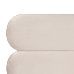 Beliani Bed Velvet Lessay 180 X 200 Cm (Eu Super King) Light Beige - thumbnail 9