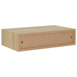 Berkfield Wall-Mounted Drawer Shelves 2 Pcs Oak 40X23.5X10Cm Mdf - thumbnail 8