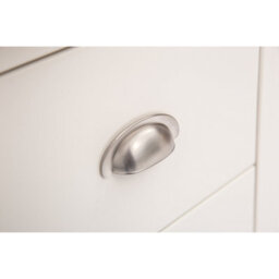 Cabinet Bits Tropea 5 Drawer Narrow Chest Of Drawers Chrome Cup Handle - thumbnail 7