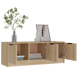 Vidaxl Tv Cabinet Sonoma Oak 102X35X36.5 Cm Engineered Wood - thumbnail 4