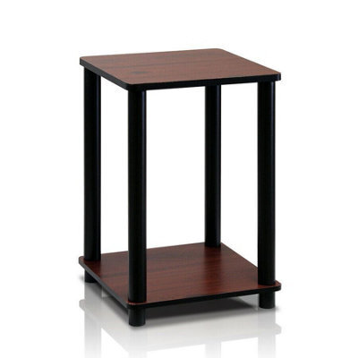Walplus Furinno Turn-N-Tube Haydn End Table, Dark Cherry/black - image 1