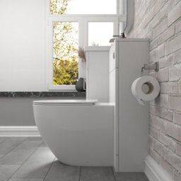 Nes Home 1000mm Freestanding White Basin Vanity & Back To Wall Toilet - thumbnail 5