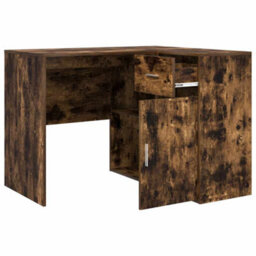 Berkfield Modern Corner Desk Smoked Oak 102X88X75 Cm Engineered Wood - thumbnail 7