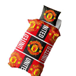 Manchester United Fc Reversible Duvet Set Red/black/yellow (Single) - thumbnail 2