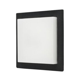 GoodHome Lutak Fixed Matt Dark Grey Mains-Powered Integrated Led Outdoor Contemporary Wall Light 700Lm - thumbnail 1