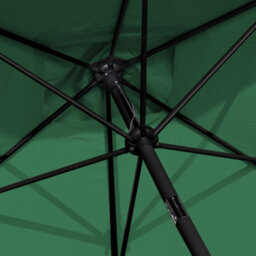 VRUC Outdoor 2X3M Parasol - Crank Up & Tilt Garden Parasol Umbrella Green And Base - thumbnail 4