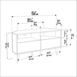 Decorotika Tv Unit For Tvs Up To 55 Inch Galaxy Alina - thumbnail 7