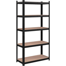 Songmics Garage Shelving, 5-Tier Storage Rack, Storage Organizing Rack, Shelving Unit, Adjustable Shelves, Black - thumbnail 3