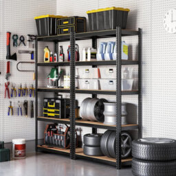 Songmics Garage Shelving, 5-Tier Storage Rack, Storage Organizing Rack, Shelving Unit, Adjustable Shelves, Black - thumbnail 2