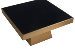 Orsina Carlox Square Gold Finish Coffee Table - thumbnail 2