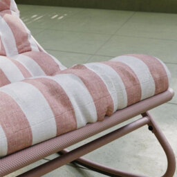 Porto Terracotta Stripe Rocking Chair - thumbnail 4
